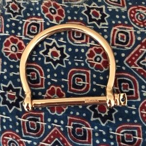 Miansai rose gold screw bracelet